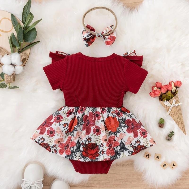 Vestidinho floral para bebês