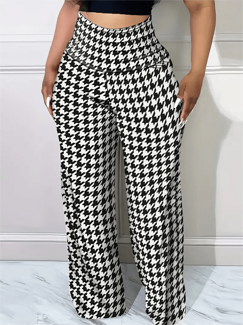 Calça Casual Geométrica