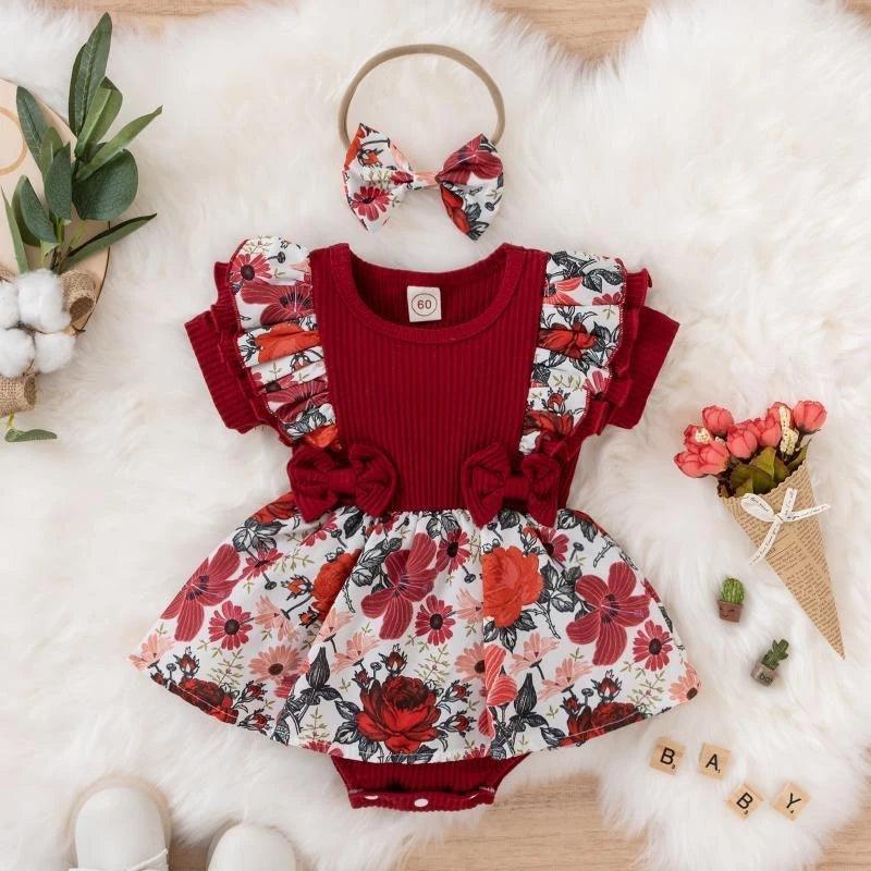 Vestidinho floral para bebês